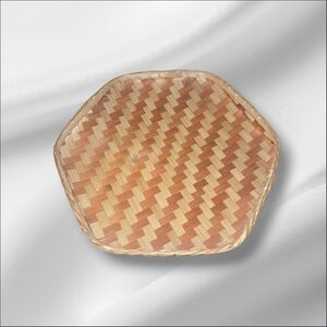 Hexagonal Woven Basket Tray